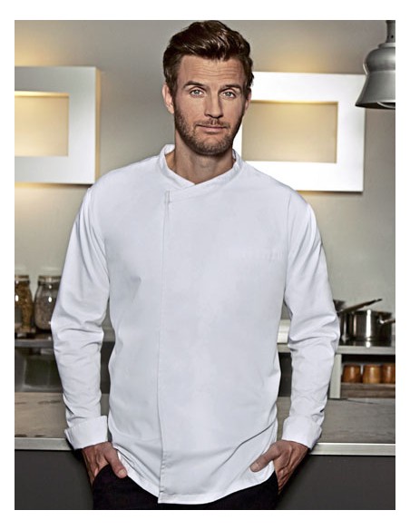 KAL-BJM4-Long-Sleeve Throw-Over Chef Shirt Basic 2
